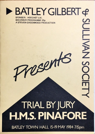 Trial By Jury/HMS Pinafore Programme (1984)