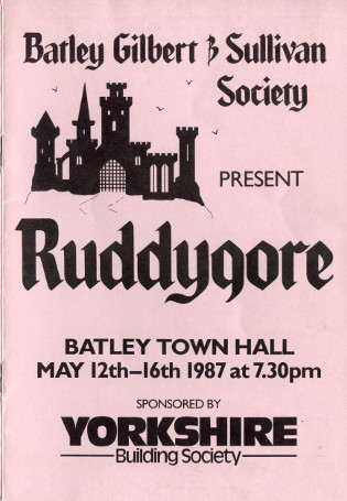 Ruddigore (1987) Programme